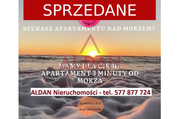 gryficki, Rewal, Niechorze, Apartament 2 pok. + taras na sprzedaż nad morzem !!!